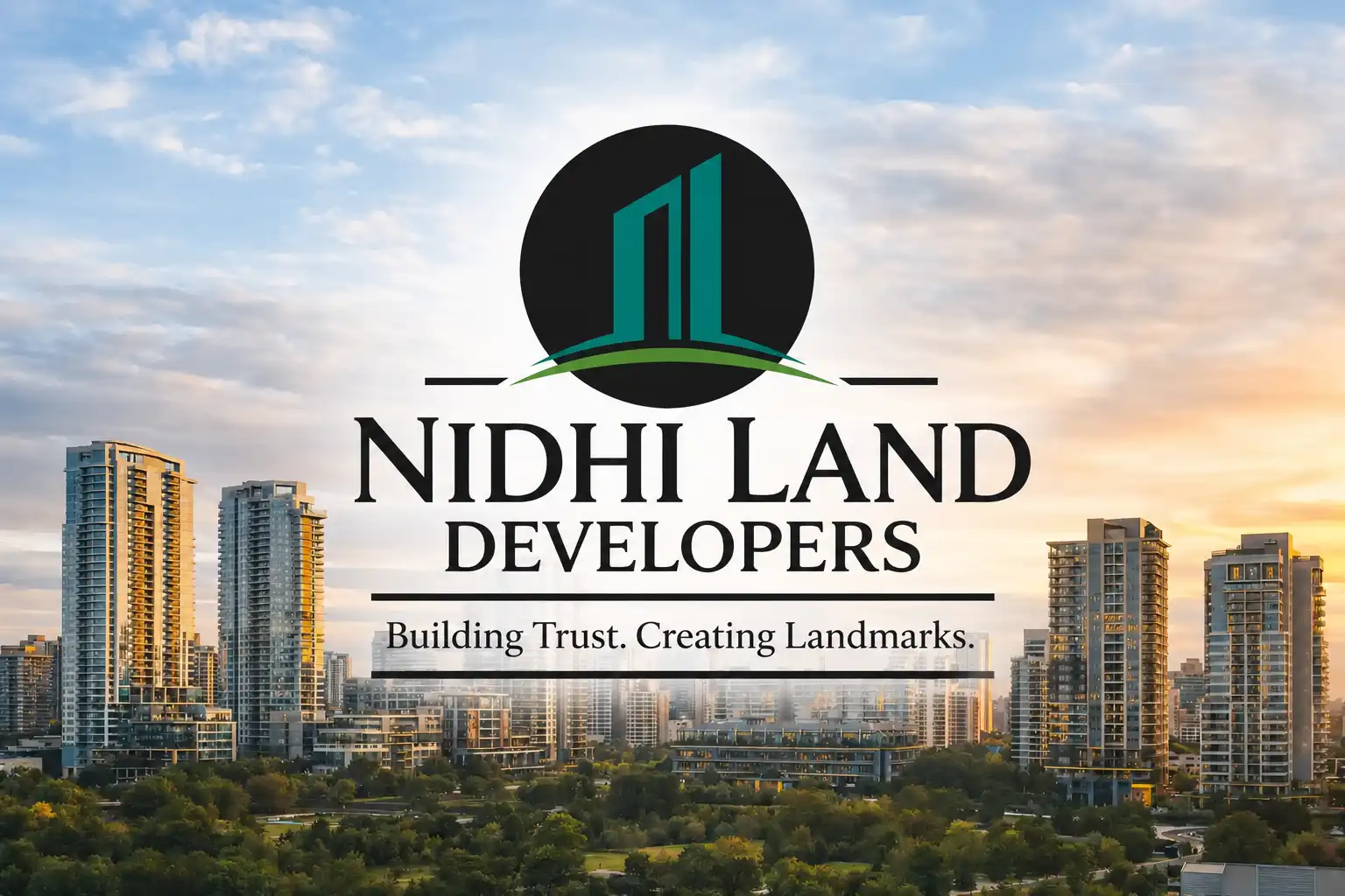 Nidhi Land Developers Official Logo for Mangalore Projects