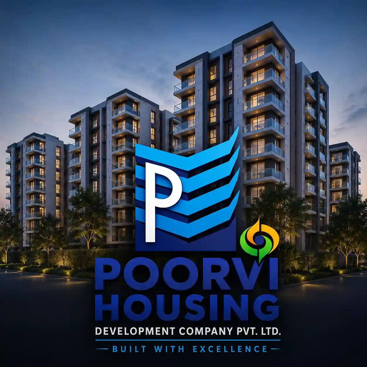 Poorvi Housing Official Logo for Mangalore real estate developments