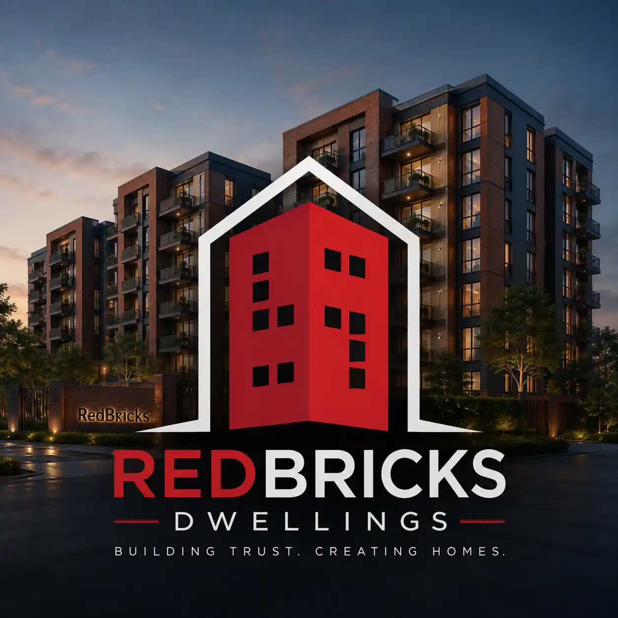 RedBricks Dwellings Official Logo for Mangalore real estate developments