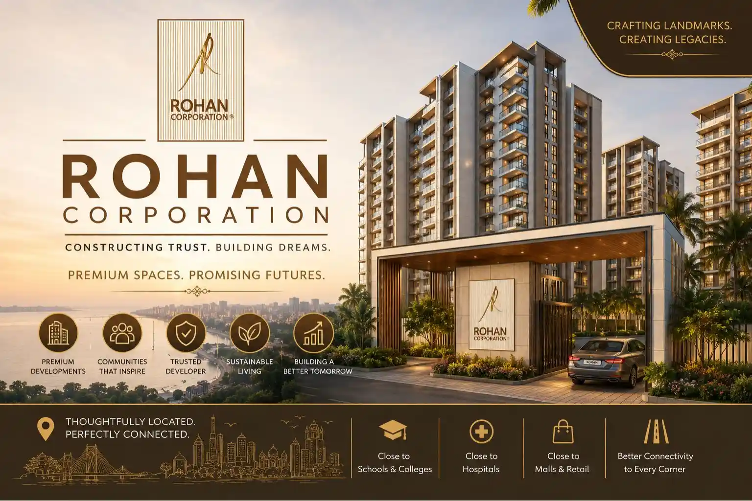 Rohan Corporation Official Logo for Mangalore Projects